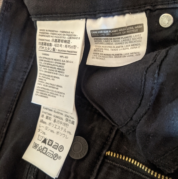 Slimming skinny black Levi's - Picture 5 of 5